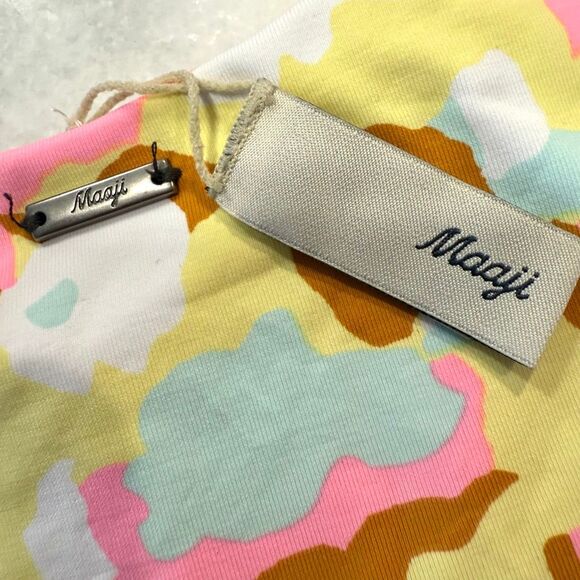 NWOT Maaji Floral Peace Out Journey Reversible Bikini Bottom Multicolor Large - Picture 3 of 4